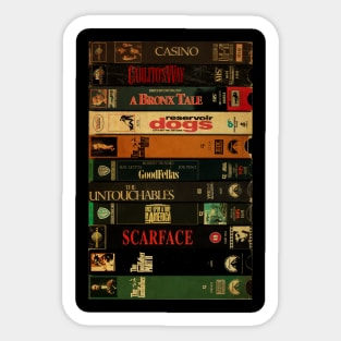 Retro Gangster Film - Cassette Style Sticker